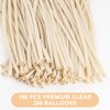 260 Balloons Clear, 100 PCS Long Balloons, Premium Latex Balloon Animal Balloons, Beginners Long Skinny Balloons, Weddings Birthdays Party Decorations