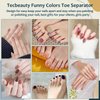 600 Pcs Luxury Foam Toe Separators Toe Separators for Men and Women Pedicure Toe Separators for Hands and Feet Nail Polish Application Luxury Finger Separators