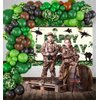 Army Birthday Party Decorations ,Camouflage Party Decorations,Include Camo Happy Birthday Backdrop Banner Military Camo Balloon Garland Arch Kit for Boys Adult Men Birthday Party Supplies (Green)