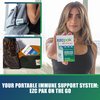 EZC Pak On The Go Immune System Booster with Echinacea, Vitamin C and Zinc - Immune Support for Adult - 14 Capsules