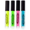 The Dreidel Company Glow in The Dark Lip Gloss, 4 Assorted Color Sticks, 4.25" Inches