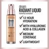 Maybelline Dream Radiant Liquid Medium Coverage Hydrating Makeup, Lightweight Liquid Foundation, Sandy Beige, 1 Count