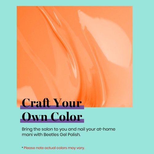 Beetles Gel Nail Polish Tammy Tangerine Bright Neon Yellow Color Soak Off UV LED Nail Lamp Gel Polish -SIZE: .5 fl.Oz/Each 15 ml/Each