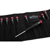 Wiha 26199 Slotted and Phillips Screwdriver Set in Rugged Canvas Pouch, 8 Piece