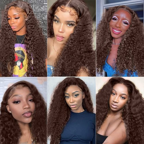 Brown Bundles Color #4 Kinky Curly Human Hair Bundles 28 Inch 8a Grade Brazilian Unprocessed Virgin Hair 1 Bundle Light Brown Curly Bundles Remy Human Hair Extensions Color #4 Bundles
