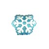 Generic Medium/small blue and white glitter snowflake hair claw clip