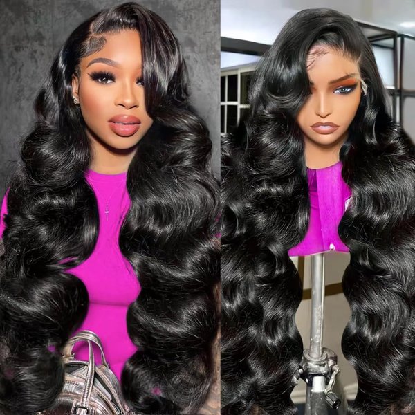 13x6 Body Wave Lace Front Wig Human Hair 180% Density Glueless Lace Front Wigs Human Hair Pre Plucked 13x6 Frontal Wig Body Wave Human Hair Wigs for Women 13x6 HD Lace Front Wigs Human Hair 26 Inch