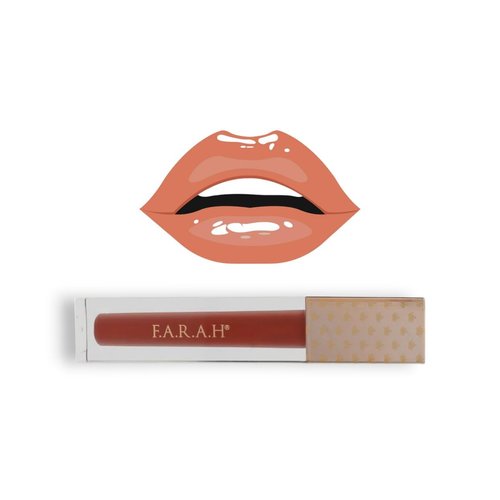 F.A.R.A.H. DAZZLE BO$$ Lip Gloss with Vitamin E and Jojoba Oil for Hydrated, Soft, and Nourished Lips (Honey Peach, 4.6ml)