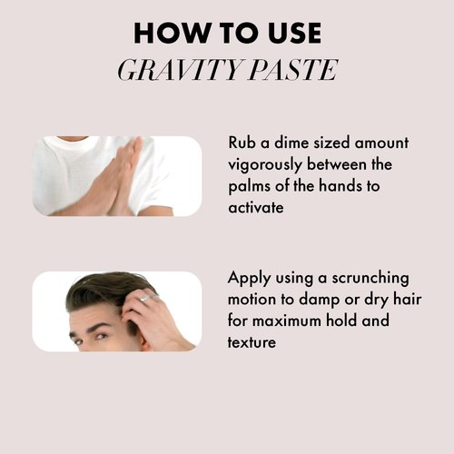 Hanz de Fuko Gravity Paste – Premium Men’s Hair Styling Paste – High Hold, Medium Shine – 2 oz.