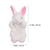 Rabbit Puppet Hand Puppets Easter Bunny Rabbit Hand Puppet Plush Animal Toys Easter Kids for Imaginative Pretend Play Stocking Storytelling (White) Puppets Hand Puppets