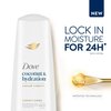 Dove Conditioner for Dry Hair, Coconut & Hydration Damage Therapy, 12 fl oz - Infused with Coconut Oil, Jojoba Oil & Sweet Almond Oil, 92% Natural Origin Formula, Nourishing, Moisturizing, Scented