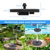 Mademax Upgraded Solar Fountain with 4 Easy Install Nozzle and Fixer, Solar Powered Fountain Pump for Bird Bath, Garden, Pond, Pool, Fish Tank, Outdoor