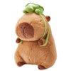 Simgoing 13 Inch Capybara Stuffed Animals Capybara Plush Toy Capybara Plushie Soft and Comfortable Brown Capybara Doll Pillow for Girls and Boys, Home Decoration, Birthday Gift (Orange)(Turtle Bag)
