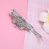 TEAMER Art Nouveau Leaf Hair Clip Metal Barrettes Hair Accessories Styling for Women (Silver)