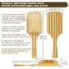 Hair Brush Set for Women & Men, Natural Bamboo Bristles Wet Dry Flat Paddle Detangling Bamboo Brushes Fit All Types Hair, Brush Cleaner Tool included - 3 Pack