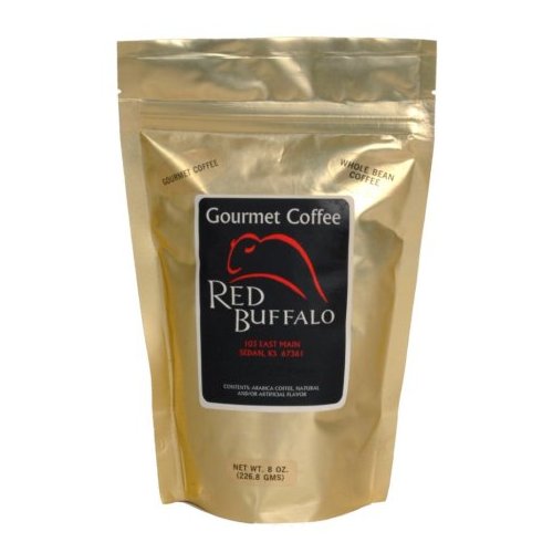 Red Buffalo Tiramisu Flavored Coffee, Whole Bean, 12 ounce
