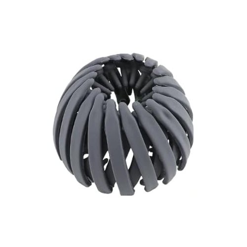 12 Pcs Grey Matte Bird Nest Hair Clips Holder Ponytail Holder Bun Clip Accessories for Women and Girls Hair Styling Tool Expandable Bun Retractable Ponytail Holder Hairpin Buckle