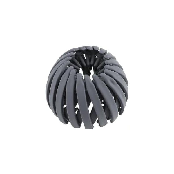 12 Pcs Grey Matte Bird Nest Hair Clips Holder Ponytail Holder Bun Clip Accessories for Women and Girls Hair Styling Tool Expandable Bun Retractable Ponytail Holder Hairpin Buckle