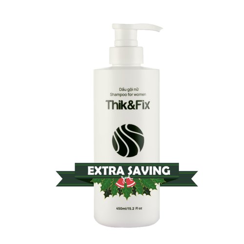 Thik&Fix Hair Thickening and Growth Shampoo for Women - Restores Growth Cycle, Effective Hair Loss Treatment (15.2 fl oz)