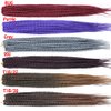 Mayloss 6 Packs/Lot (14/18/24/30) inch 1cm 20 Strands/Pack Thin 3X Box Braid Crochet Hair Extensionin Diameter 3X Synthetic Braid Hair Extensions Crochet Braids Hair Color(18Inch BUG)