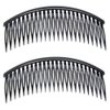 12 Pcs Black Plastic Side Hair Combs with 24 Teeth Hair Comb Clip DIY Hair Accessories for Women and Girls