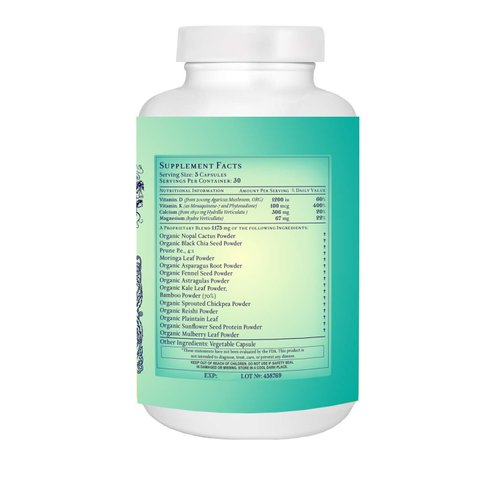Catie's Whole Plant Food Calcium - Plant Based, Whole Food Calcium w/ Foods rich in Magnesium, Vitamin D + K2, Boron, Lysine, Zinc... 30 Day Supply. 150 Capsules. NO Gluten, Dairy, Soy, GMO. Raw, Vegan + Vegetarian.