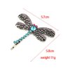 2PCS Vintage Rhinestone Hair Clips Hollow Dragonfly Graphics Hairpin Side Clip Alloy Barrettes Bobby Pin Hair Accessories Women Lady …