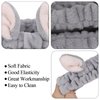 YISSION 4PCS Spa Headband cat/bear/Snail/Bunny Ears Head Band for Face Wash Makeup Skincare Facial Headband Elastic Hair Band Microfiber Headbands for Women Girls
