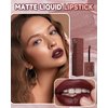 Matte Liquid Lipstick for Women-Dark Red Superstay Vinyl Lip Stick Liquid Lipcolor Makeup,Long Lasting 24 Hour Waterproof Velvet Lip Stain,Highly Pigmented Color Lifter Lipgloss,Non-Stick Lip Tint-05