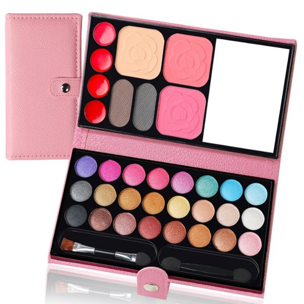 All in One Makeup Kit for Makeup Storage Bag Eyeshadow Palette Liquid Foundation Eyeliner Brushes For Women Girls Teens Beginner