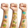 100 PCS Happy Sukkot Sukkah Temporary Tattoos Themed Birthday Party Decorations Favors Supplies Decor Cute Chag Sameach Harvest Jewish Tattoo Stickers Gifts For Game Boys Girls Classroom School Prizes