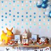 Cheereveal 8Pcs Dog Garlands Banners, Blue Puppy Dog Paw Print Hanging Streamers, Pet Dog Themed Birthday Baby Shower Party Decorations Supplies for Boys