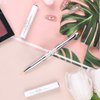 Dual-Ended Nail Design Brush Hard Gel Nail Brush Oval Gel Nail Brushes Rhinestone Handle French Tip Nail Gel Liner Brush, French Manicure Brush Builder Gel Brushes for Design Nails Art Professional
