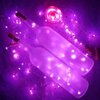 LED Balloons 10 PACKS, 20 Inches Light Up BoboBalloons Helium Style,Glow Bubble Balloons for Christmas Wedding Birthday Valentines Day Halloween Party Supplies Decorations (Purple light)
