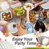 LMJUNZZ 120 Pcs Golf Party Supplies Bundle Paper Plates Napkins Forks Golf Party Birthday Decorations For Kids Serves 30