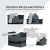 Twod Outdoor Shooting Rest Bags Target Sports Shooting Bench Rest Front & Rear Support SandBag Stand Holders for Gun Rifle Shooting Hunting Photography - Gray