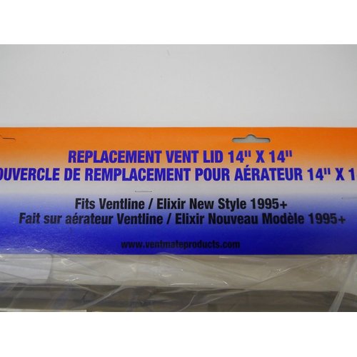 14" x 14" RV Camper Motor Home Trailer Roof Air Vent Cover Lid / Smoke Tint (Quantity 1)