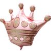 Shiny Pink Crown Balloons Cap Balloon Royal Prince Princess Party Decoration, 6 Pack Rose Gold Crown Shaped Foil Balloons Kids Party King Party Queen Theme Party Supplies Birthday Decoration