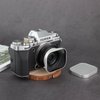 Haoge Lens Hood Metal Squaret for Fujifilm Fujinon XF27mmF2.8 R WR Lense Hood Silver