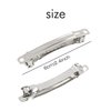 Cinaci 20 Pack 2.4 Inch / 3 Inch/ 4 Inch Blank Silver Metal DIY Craft French Barrettes Snap Hair Clips Pins for Women Girls Hair Accessories (2.4 Inch)