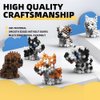 KADELE Cute Dog Building Animal Sets, Extremely Challenging STEM Building Blocks Decor for Adults Kids, Micro 3D Educational Toys for Boys Girls Ages 8 and Up, 6 Cute Dogs(568 Pieces)