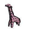 TUFFY - World's Tuffest Soft Dog Toy - Zoo Giraffe - Squeaker - Multiple Layers. Made Durable, Strong & Tough. Interactive Play (Tug, Toss & Fetch). Machine Washable & Floats. (Junior Pink)