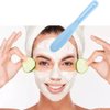 Pokinge 6pcs 8inch Silicone Cosmetic Spatula Mask Mixing Spoon,Flexible Makeup Scoop Eye Cream Stick with holes,Reusable Makeup Applicator Spoon Beauty Tool