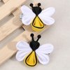 Yellow Hair Clip for Girls Cute Bee Hair Accessories Spring Hair Barrettes for Hair Styling Accessories Handmade Bee Hair Clips 2Pcs