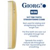 Giorgio G36 Handmade All Fine Tooth Pocket Comb for Men, Hair Comb Straightener for Everyday Grooming Styling Hair, Mustache and Beard for Men Women and Kids, Use Wet or Dry, Saw Cut and Hand Polished