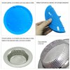 Seatery 4PCS Kitchen Sink Strainer Stopper Kit, Universal Silicone Sink Drain Plug Cover, Drain Water Stopper, 4.5 Inch Stainless Steel Sink Drain Strainer, Food Debris Catcher for Kitchen