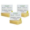 renew bath + body Natural Bar Soap, Gardenia & Lemon, Handmade in the USA by Cold Process with a Moisturizing Oil Blend Infused with Shea Butter - 3 Pack, 4.5 ounce bars