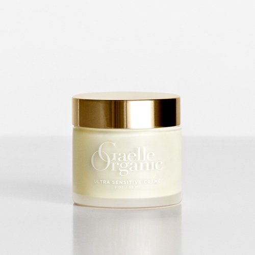 Gaelle Organic Ultra-Sensitive Creme |Anti-Aging Moisturizer for Dry Sensitive Skin | Regenerating Face Cream with Edelweiss Pomegranate and Evening Primrose Oil - Eco-Certified 2oz