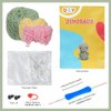 ZMAAGG Beginners Crochet Kit, Crochet Animal Kit, Knitting Kit with Yarn, Polyester Fiber, Crochet Hooks, Step-by-Step Instructions Video, Crochet Starter Kit for Beginner DIY Craft Art (Dinosaur)