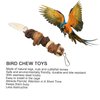 Zerodis Parrot Chewing Toys,Parrot Nut Chew Toy Birds Grinding Mouth Stick Birds Foraging Toy Bird Treat Sticks for Cockatiel Parakeet Birds